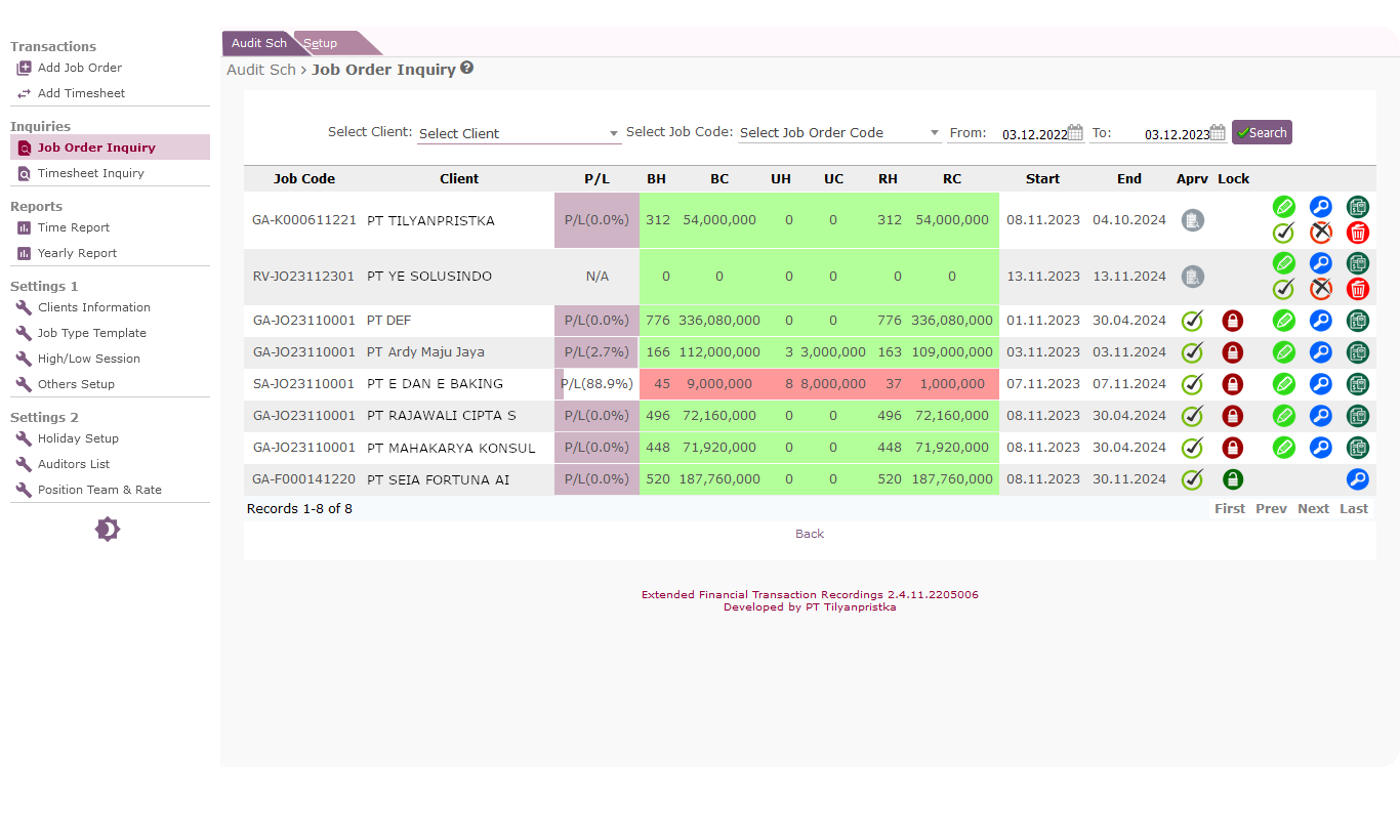 clients management for audit firms